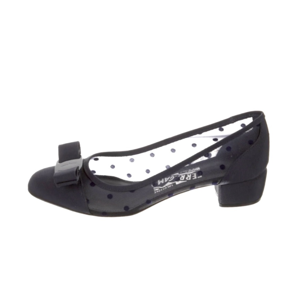 Salvatore Ferragamo Polka Dot Low Heel